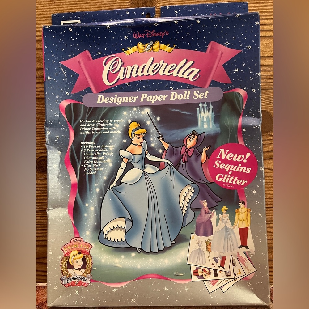 Cinderella Walt Disney Cinderella Designer Paper Doll 1993